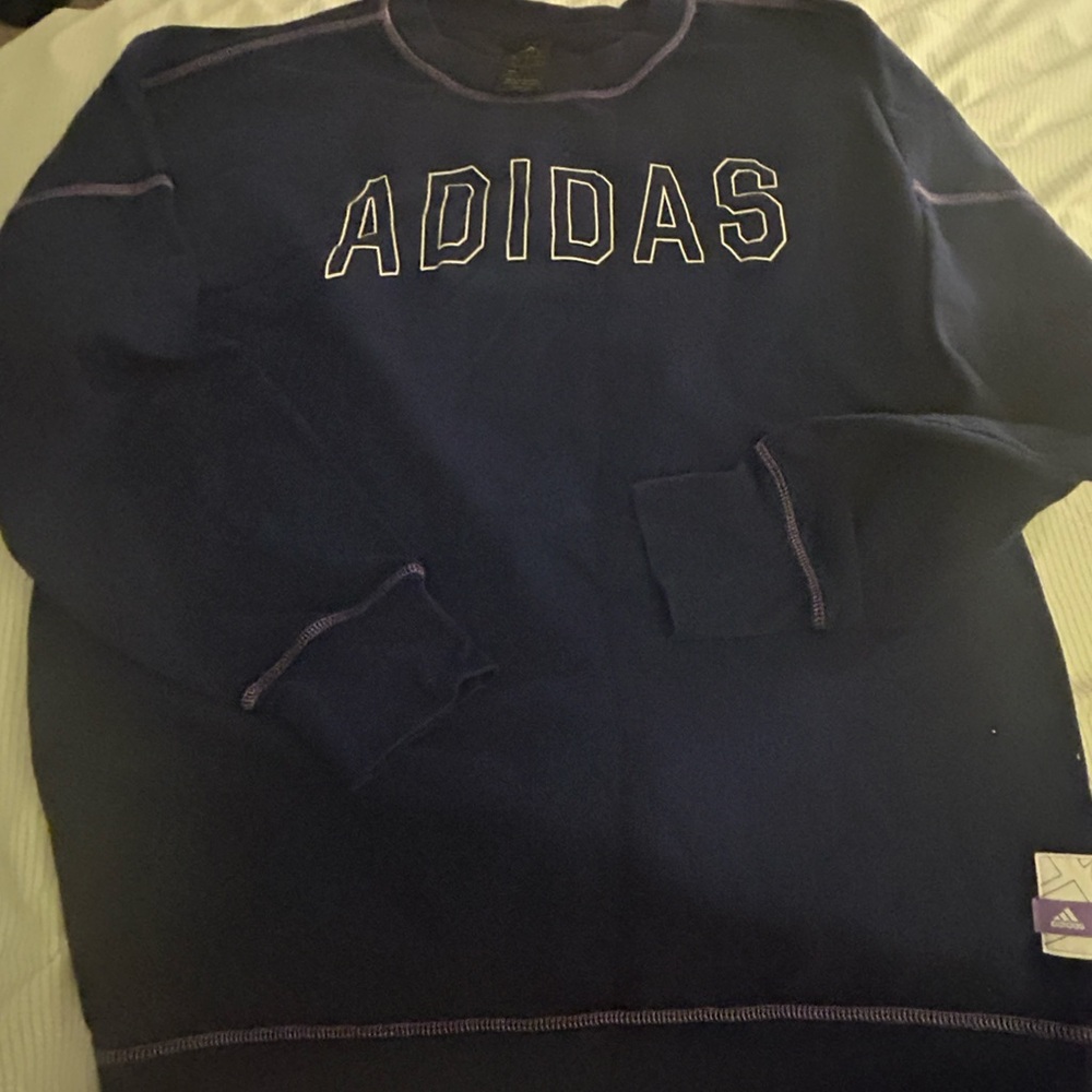 Adidas Men's Blue Sweater